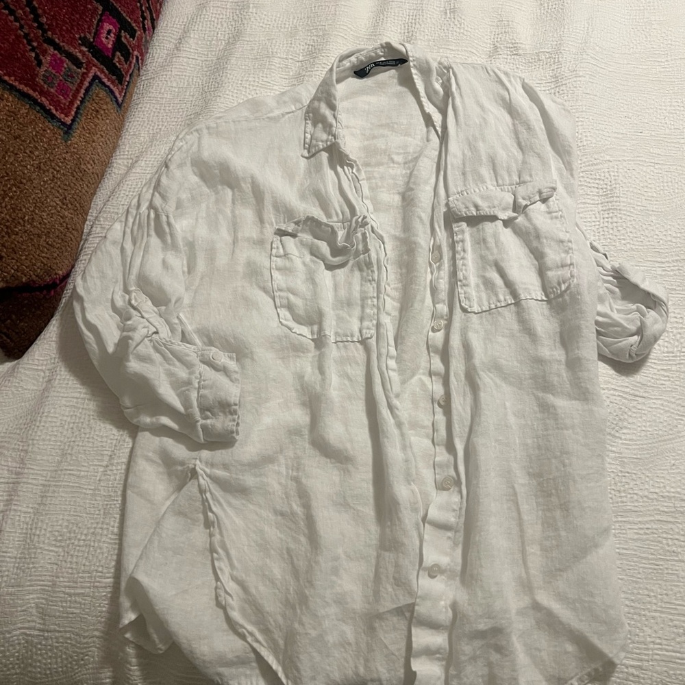 Zara linen shirt